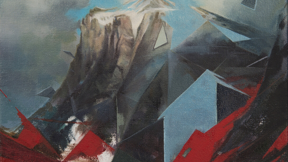 Matthieu Leger, Terraformer, 2015, oil on canvas