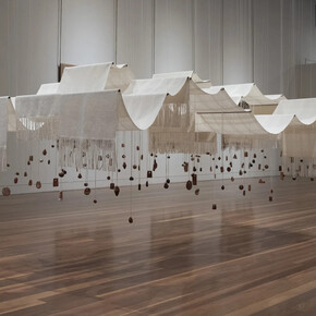 Caroline McQuarrie, The land, again, exhibition view. Courtesy of Jhana Millers Gallery