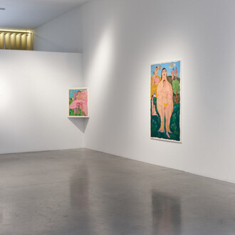 Francesca Perrone, A pelle viva ti vedo sparire, vista della mostra. Per gentile concessione della Prometeo Gallery