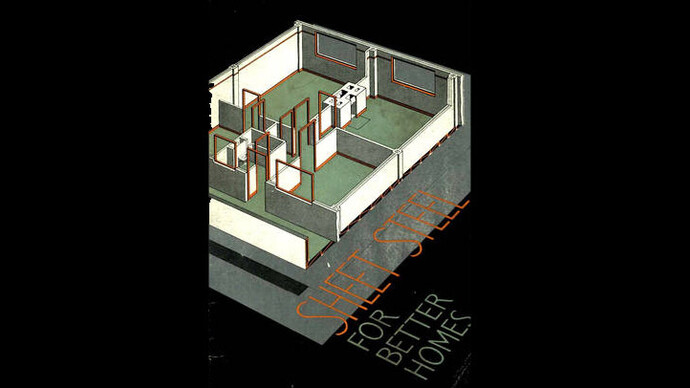 Sheet steel for better homes, booklet, issued by the British Steelwork Association, 1930s, England. Museum no. 38041800898447. © Victoria and Albert Museum, London