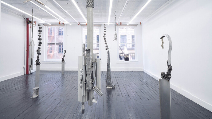 Jeff Williams, Electro slag, exhibition view. Courtesy of Kate Werble Gallery
