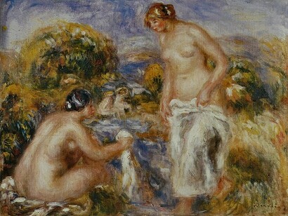 Pierre-Auguste Renoir, Donne al bagno, circa 1915-1916, olio su tela 