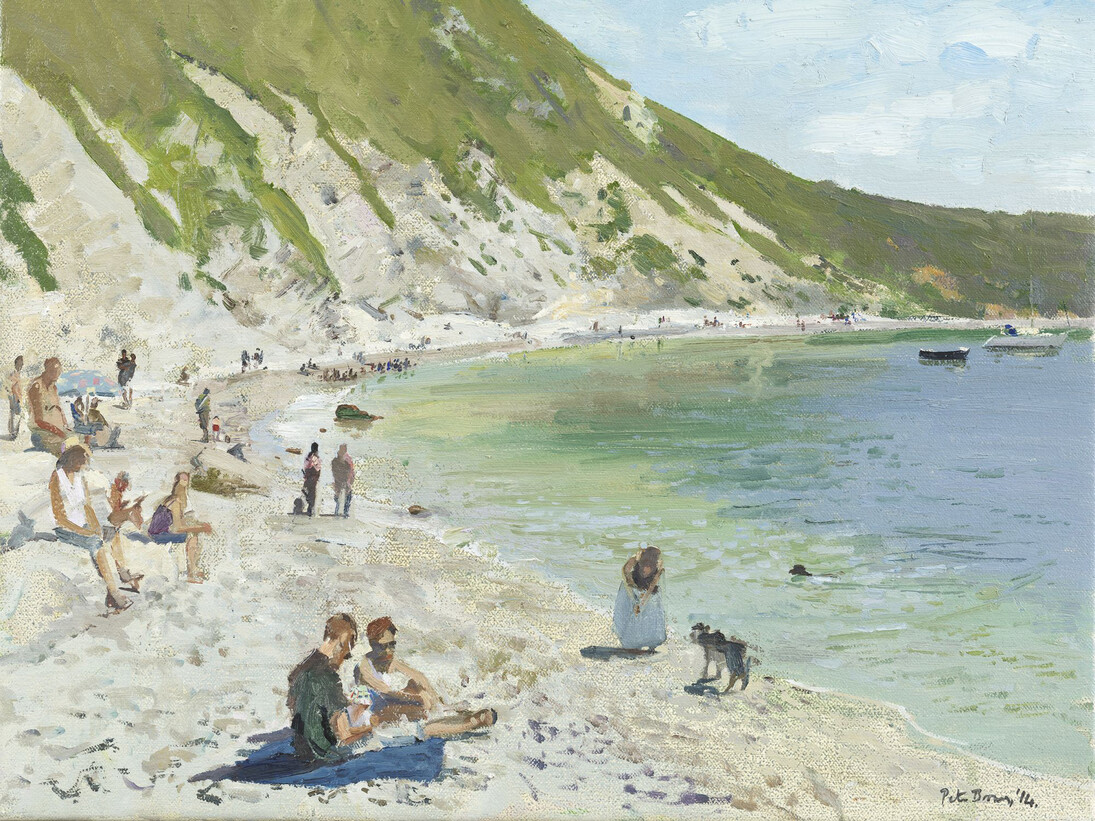 Peter Brown, Playing Fetch, Lulworth Cove