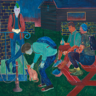 Daniel Cabrillos Jacobsen, They didn't wanna go home (detail), 2023. Courtesy of  Dürst Britt & Mayhew