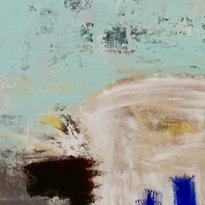 Khalilah Birdsong, The High Place (detail), 67 x 67 x 1.5 in. Courtesy of the artist and Voltz Clarke gallery