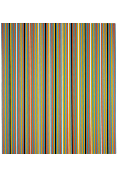 Bridget Riley, Serenissima, 1982, Oil on linen, 85 3/8 x 74 5/8 inches (216.8 x 189.5 cm), Private collection © Bridget Riley 2014. All rights reserved. Courtesy David Zwirner, London