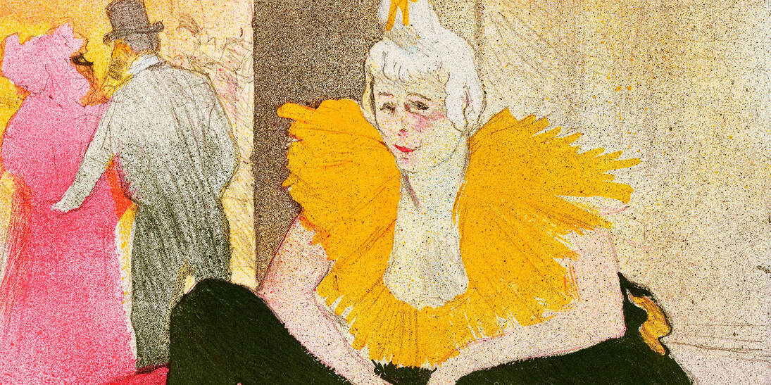 Henri de Toulouse-Lautrec, La clownesse assise, Mademoiselle Cha-U-Kao, 1896, Litografia a colori, Bnf, Parigi