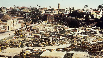 Gaza from the west, c. 1950