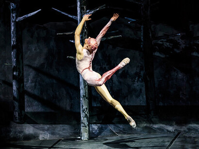 Steven McRae as The Creature in Frankenstein © ROH 2016. Photograph by Bill Cooper
