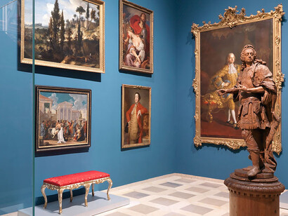 Renaissance, barock, aufklärung, ausstellungsansicht. Mit freundlicher genehmigung des Germanischen Nationalmuseums
