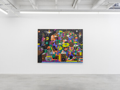 Simphiwe Ndzube, Around midnight, exhibition view. Courtesy of Stevenson