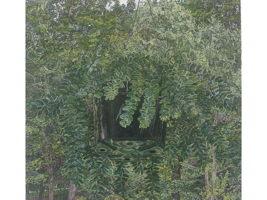Ellen Altfest, Green Plant, 2004, Oil on canvas, 13 x 14 in. (33 x 35.5 cm), Image courtesy White Cube © Ellen Altfest / White Cube