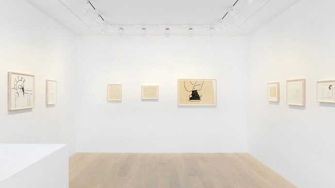 Joe Bradley Drawings Installation View, 2018 
 © Joe Bradley. Courtesy Gagosian. Photography by Annik Wetter.