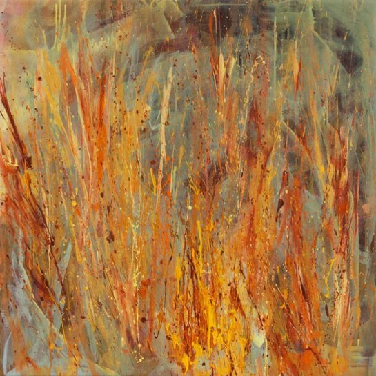Carla Rigato, Estate, acrilico su tela, 95 x h 95, 2012