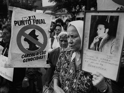 In the heart of Buenos Aires, Argentina, the Mothers of Plaza de Mayo gather to demand justice and truth for their disappeared loved ones, symbolising a powerful movement against state repression