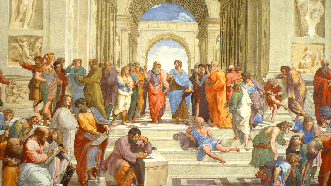 «La escuela de Atenas» (1510-1511), Rafael Sanzio