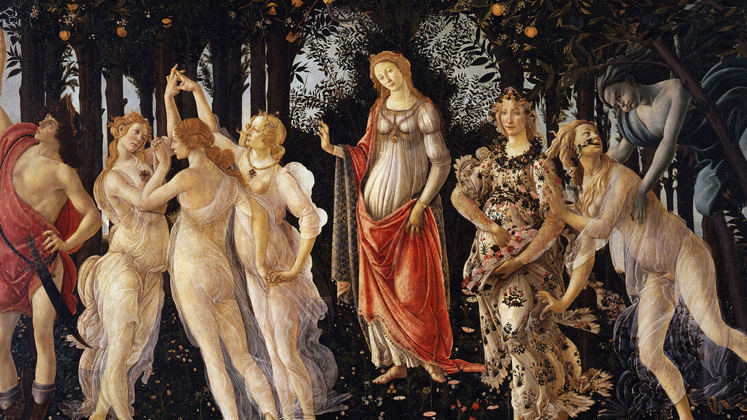 Sandro Botticelli, Allegoria della primavera, Galleria delle Statue e delle Pitture degli Uffizi, Inv. 1890 n. 8360 (li)