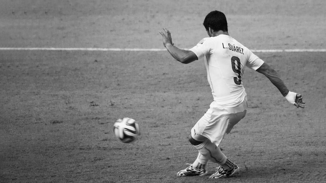 Uruguay logró captar la atención mundial a través de dos sucesos futbolísticos en la semana del 27 de agosto al 2 de septiembre de 2024. En la fotografía, Luis Suarez durante el partido entre Italia y Uruguay, Copa Mundial de la FIFA 2014, Arena das Dunas, Natal, Brasil