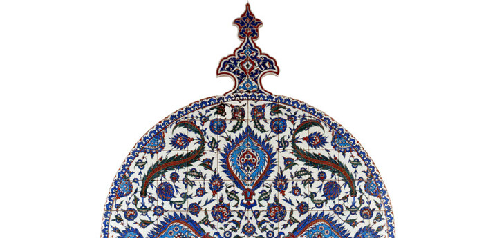 Tiled Arch, Ottoman dynasty, Mid 16th Century Iznik/Turkey glazed fritware