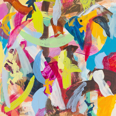 Shaun McDowell, Cabaret, 2013, Oil on board, 40 x 40 cm