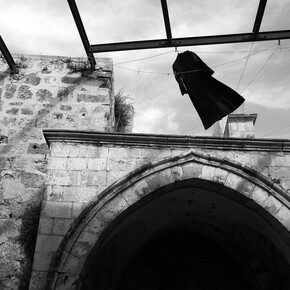 Kathryn Cook, A priest's frock hands out at an Armenian abbey in Jerusalem.
