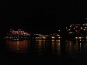 Portovenere and its thousand lights shining at night