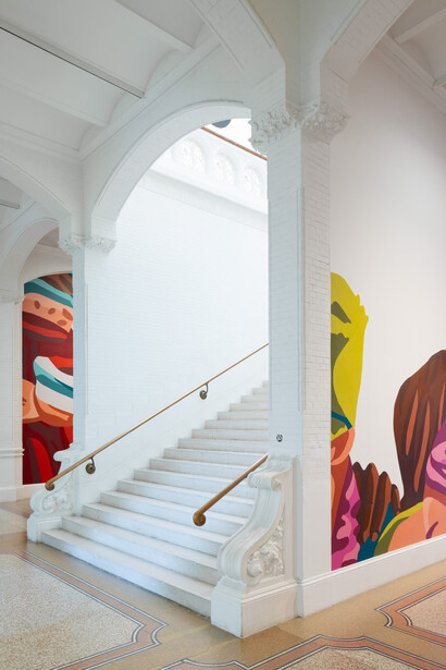 Hedy Tjin, Post/No/Bills #6, exhibition view. Courtesy of Stedelijk Museum