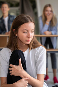 A schoolgirl facing the challenges of bullying