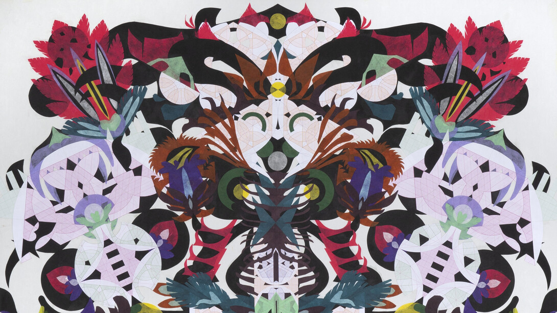 Haegue Yang, Flower explosion radial folds. Courtesy of The Arts Club of Chicago 