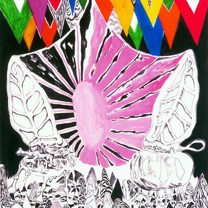 Trenton Doyle Hancock, Miracle Machine #19 or Whish Wish, 2006, Graphite, ink, acrylic on paper, Collection Anne and Joel Ehrenkranz, New York. Courtesy the artist and James Cohan Gallery, New York
