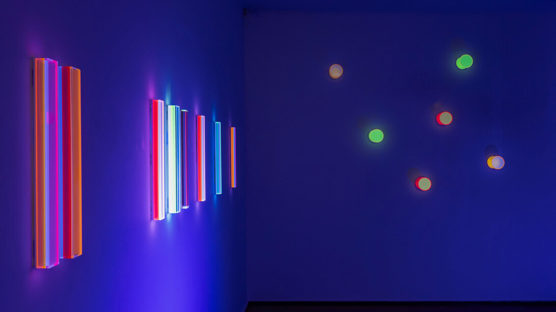 Regine Schumann, Between color and light, exhibition view. Courtesy of Rafael Pérez Hernando Gallery