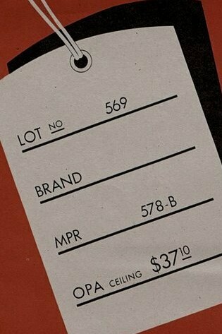 "No pagues de más: cualquier sobrecargo sale de tu bolsillo", propaganda de la Oficina de Administración de Precios de los Estados Unidos, 1946