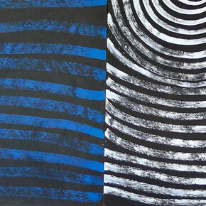 Phyliss Thomas, Gemerre Triptych (detail), Ochre and Pigment with Acrylic Binder on Custom Board, 80 x 100 cm (each board)