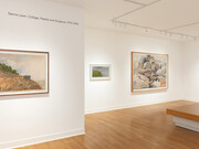 Dennis Leon, Collage, pastels, and sculpture 1975-1990, exhibition view. Courtesy of Paul Thiebaud Gallery