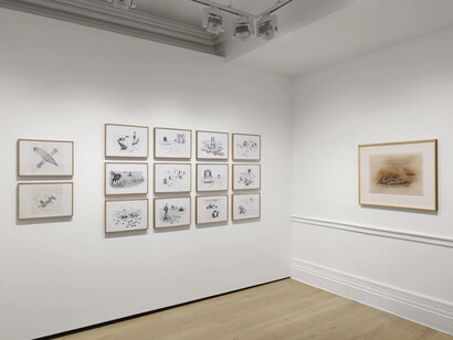 Toyen: Dreaming in the margins, exhibition view. Courtesy of Richard Saltoun Gallery