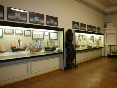 History of Latvian navigation, exhibition view. Courtesy of Museum of the History of Riga and Navigation