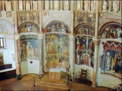 Fresques dans le Baptistère de Parme