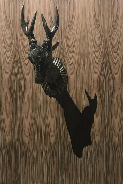 Nona Garcia, Planted 13, 2017, Oil on wood, 198,5 × 113,5 cm. Courtesy of Arndt Art Agency A3