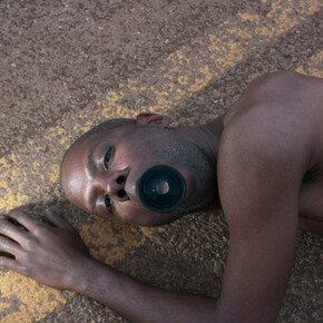 Jonathan Calm, Double Vision (Recording I), 2018, Archival pigment print, 50 x 40 inches