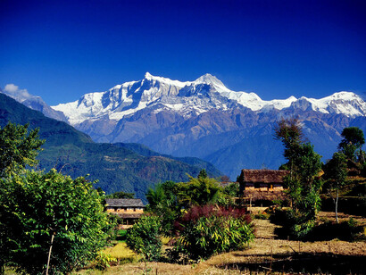 Village in Annapurna Range [Pokhara] © Adarsh Thakuri