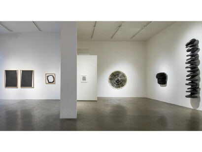 Robischon 45+, Part II, installation view: Richard Serra, Trine Bumiller, Ann Hamilton, Ana Maria Hernando, Jae Ko. Image Courtesy of Robischon Gallery