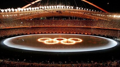 Estádio Olímpico de Atenas para os Jogos de 2004