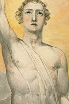 "El ángel de las revelaciones", lápiz, tinta y acuarela sobre papel, William Blake, circa 1800