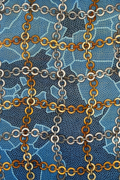 James Gold, Wavy chains, 2025. Courtesy of Morgan Lehman Gallery