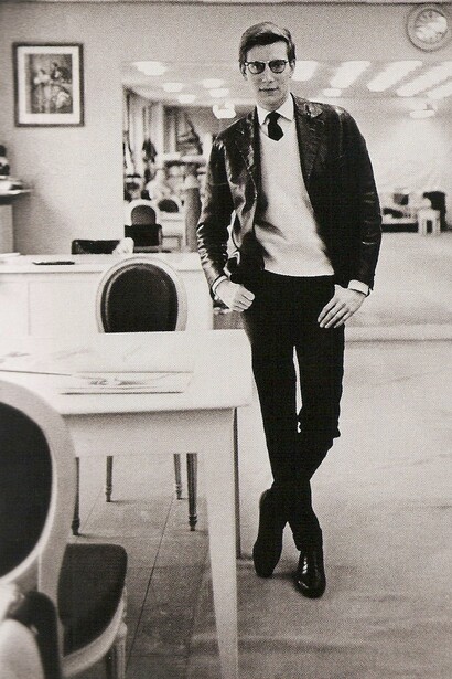 Yves Saint Laurent en su juventud