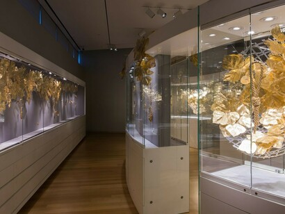Lauren Kalman: But if the Crime Is Beautiful, Exhibition view. Courtesy of Museum of Arts and Design