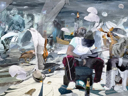 Shaunté Gates, The night before (detail), 2026. Courtesy of Marc Straus Gallery