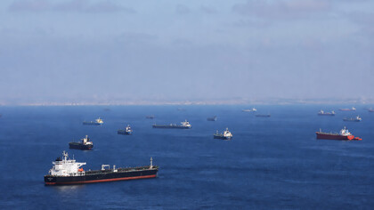 Oil tankers move through the Strait of Hormuz Iran, one of the world’s most critical energy chokepoints, where geopolitical tensions continue to expose the fragility of the global fossil fuel economy