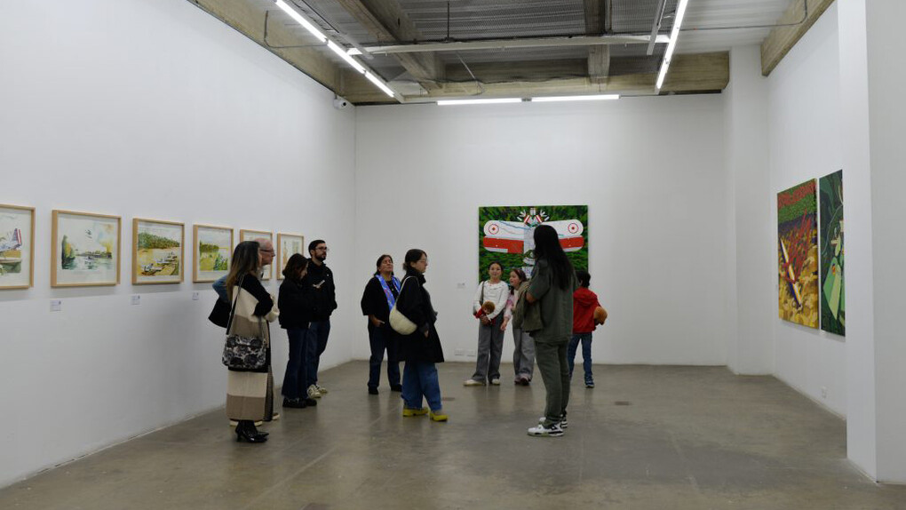 Javier Murillo Tulande, Tratados geométricos, vista de exhibición. Cortesía de Espacio El Dorado