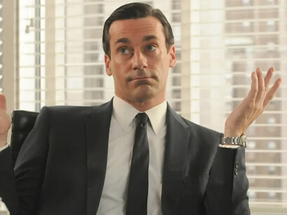 Jon Hamm como Don Draper en la serie de televisión Mad Men (2007-2015)